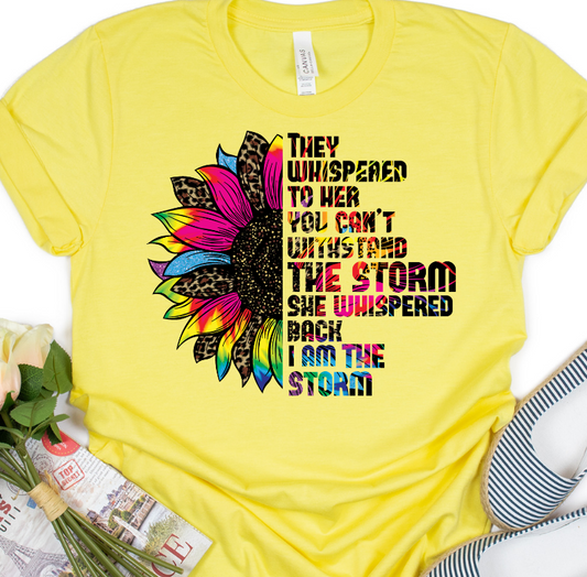 I am the Storm on Lt. Yellow Tee