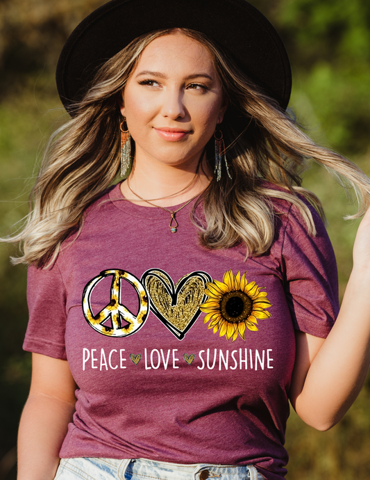 Peace Love Sunshine Graphic Tee