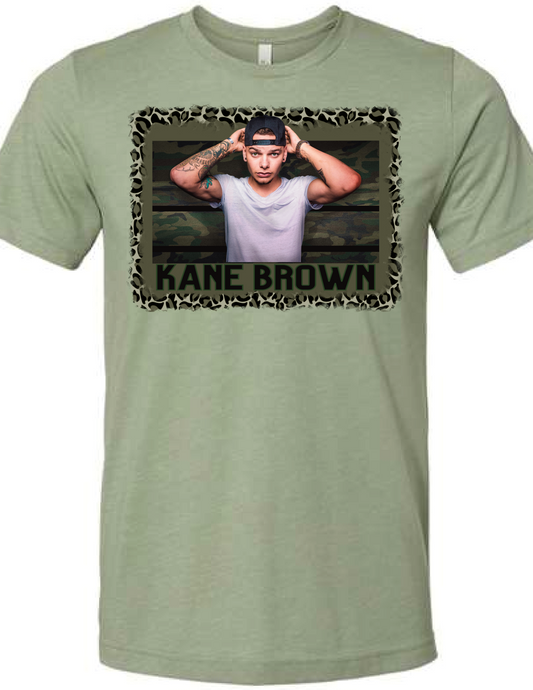 Kane Brown Green Leopard on Heather Sage